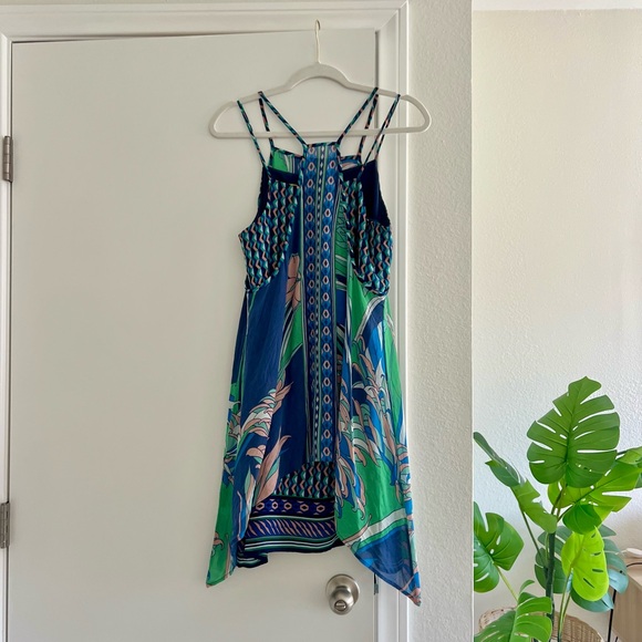 Maeve Tropical Blue Green Lightweight Sleeveless Dress - Picture 5 of 5